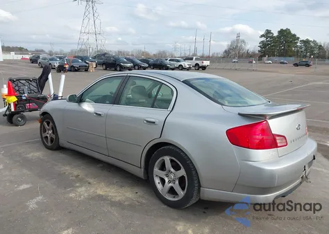 2003 Infiniti G35 Luxury Leather z USA, uszkodzony, nr VIN JNKCV51E53M308850